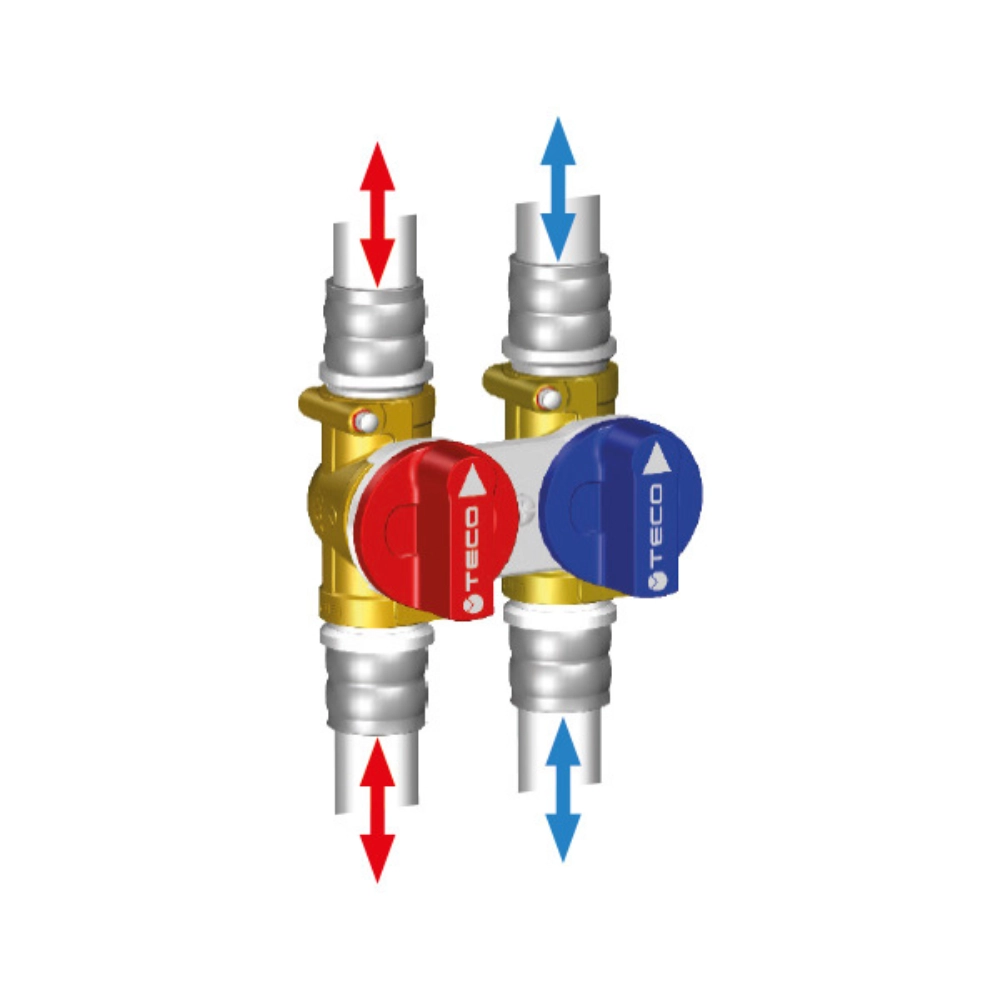 TECO K4.0 Kit de 2 robineți de izolare - imagine 3