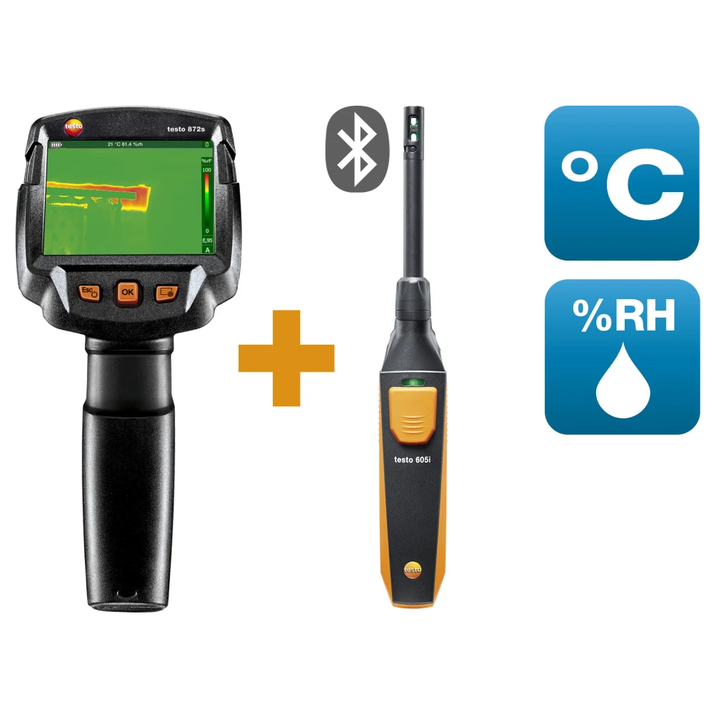 Testo 872s – Set smart pentru identificarea mucegaiului