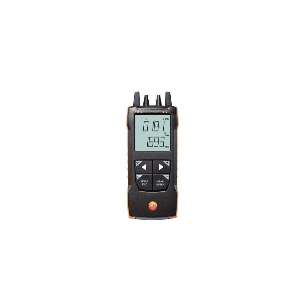 Testo 512-1 - Instrument digital de măsurare a presiunii diferențiale cu conexiune la aplicație