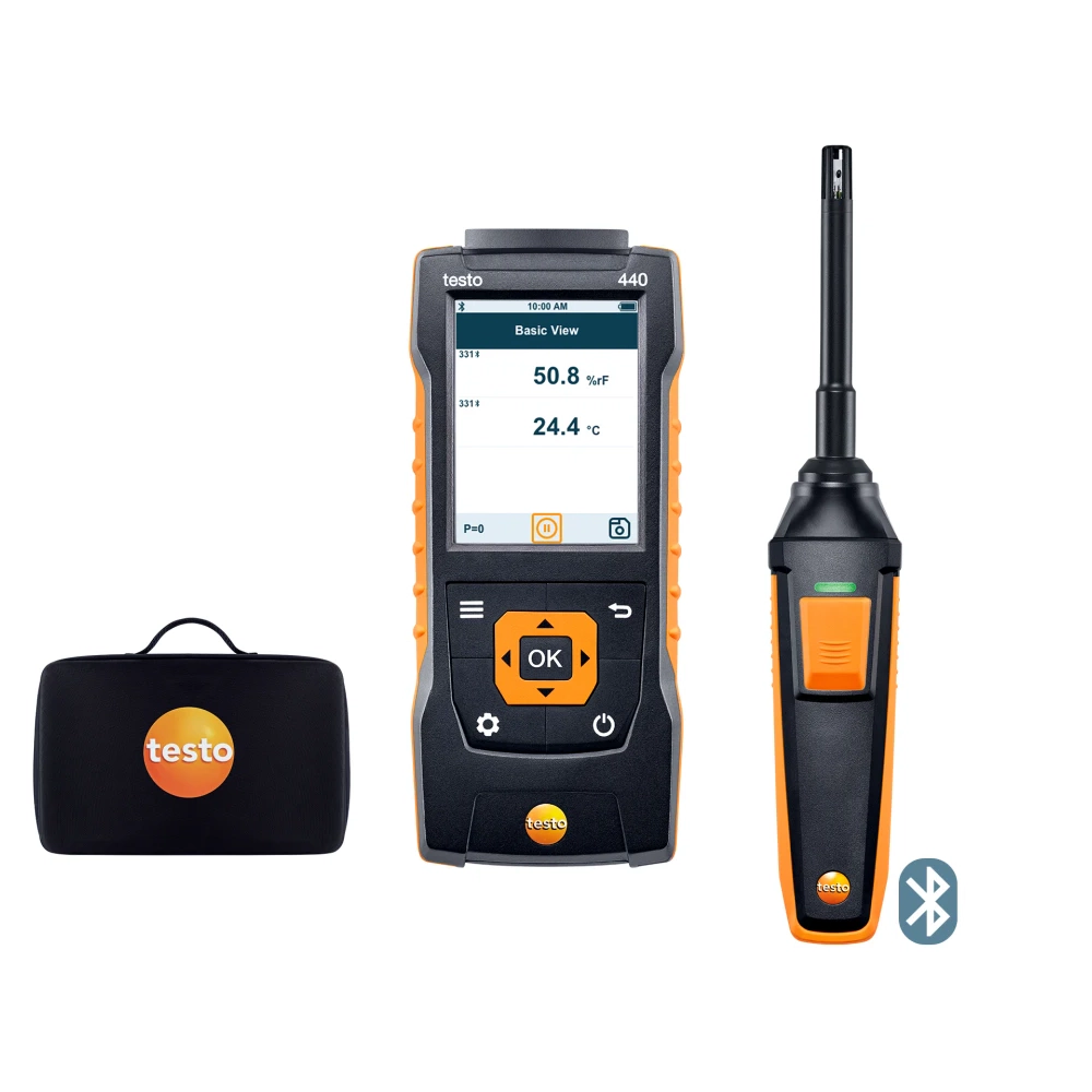 Testo 440 – Set pentru umiditate cu Bluetooth