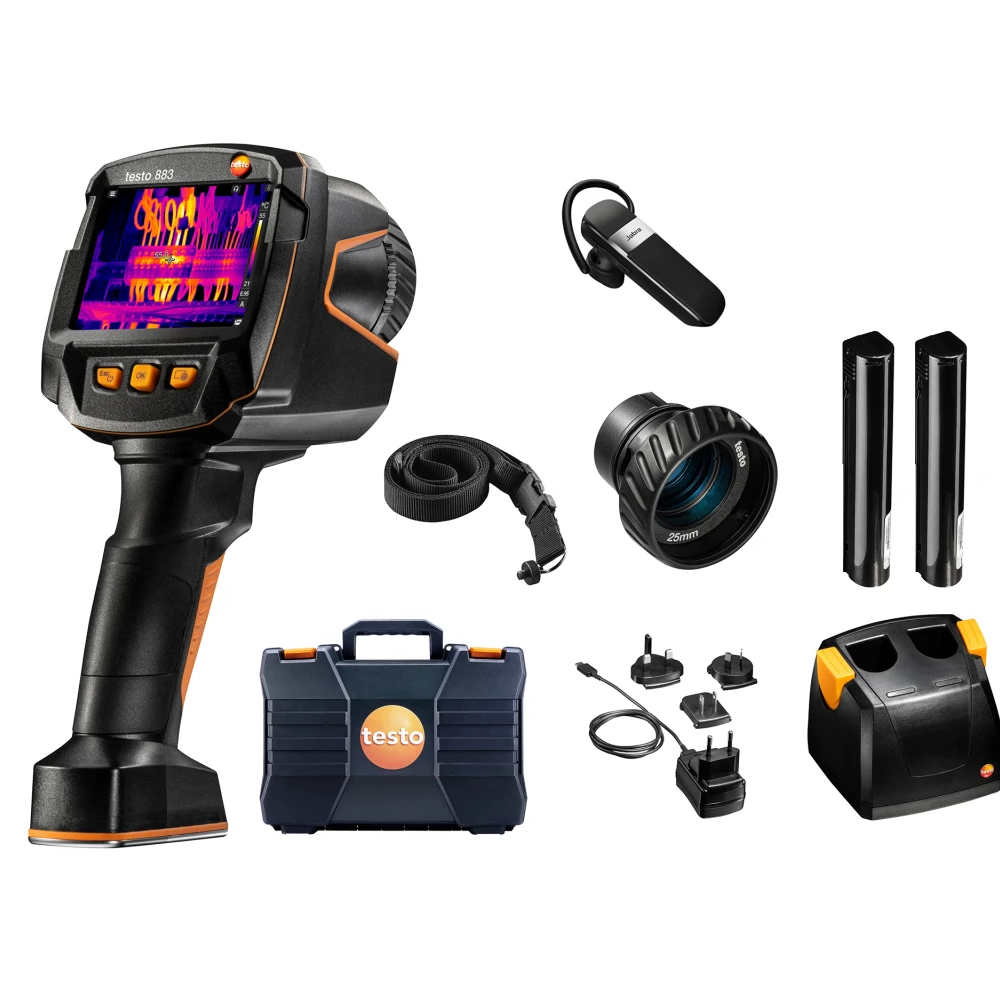 Testo 883-1 set - Camera de termoviziune Testo 883-1 cu lentile de 30° și 12° plus accesorii - imagine 4