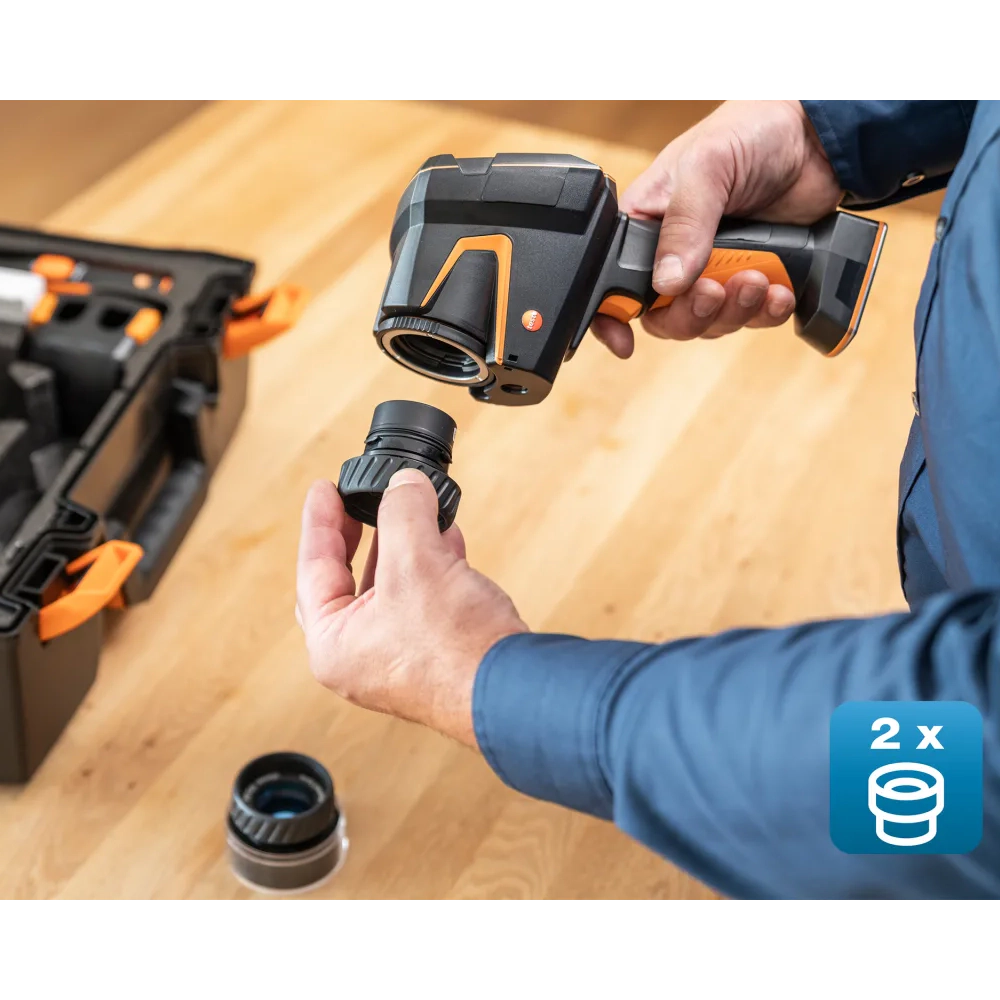 Testo 883-1 set - Camera de termoviziune Testo 883-1 cu lentile de 30° și 12° plus accesorii - imagine 5