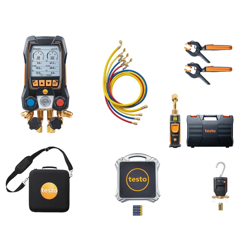 Testo 570s - Set profesional pentru pompe de căldură