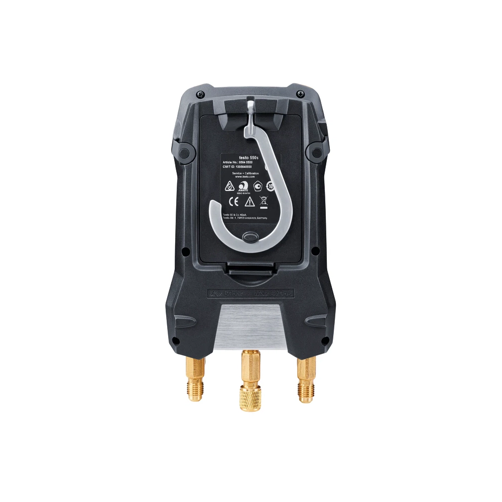 Testo 550s Set smart cu furtunuri - Manifold digital inteligent cu sonde de temperatură wireless și set de 3 furtunuri de umplere - imagine 5