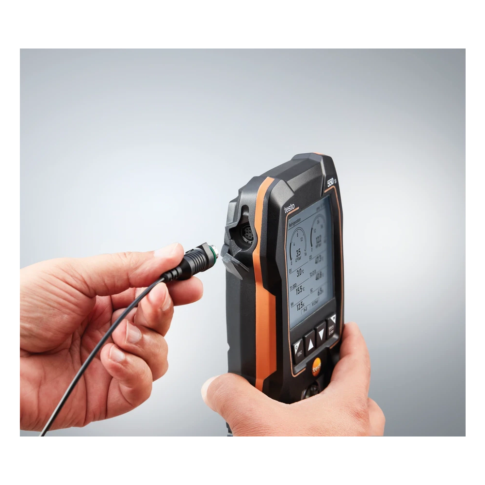 Testo 550s Set smart cu furtunuri - Manifold digital inteligent cu sonde de temperatură wireless și set de 3 furtunuri de umplere - imagine 6