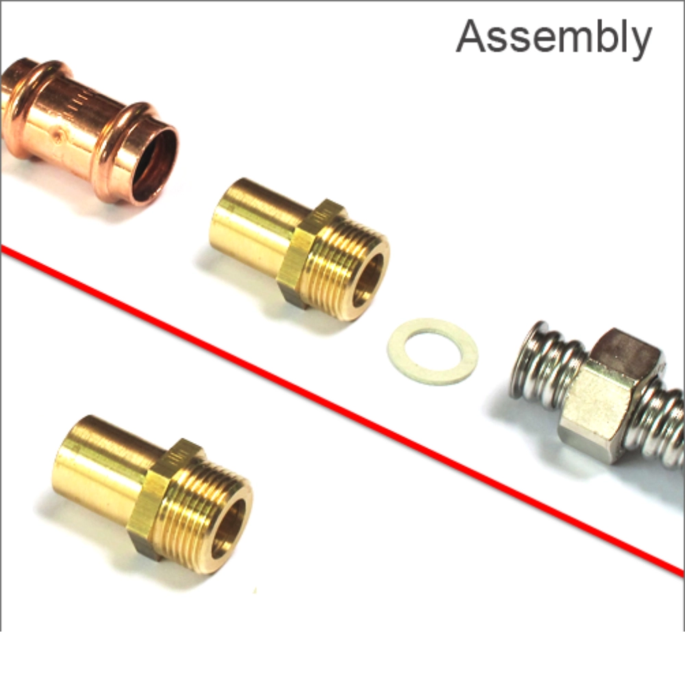 LEIFELD - Niplu Press-Fit pentru conducta de inox flexibilă - imagine 2