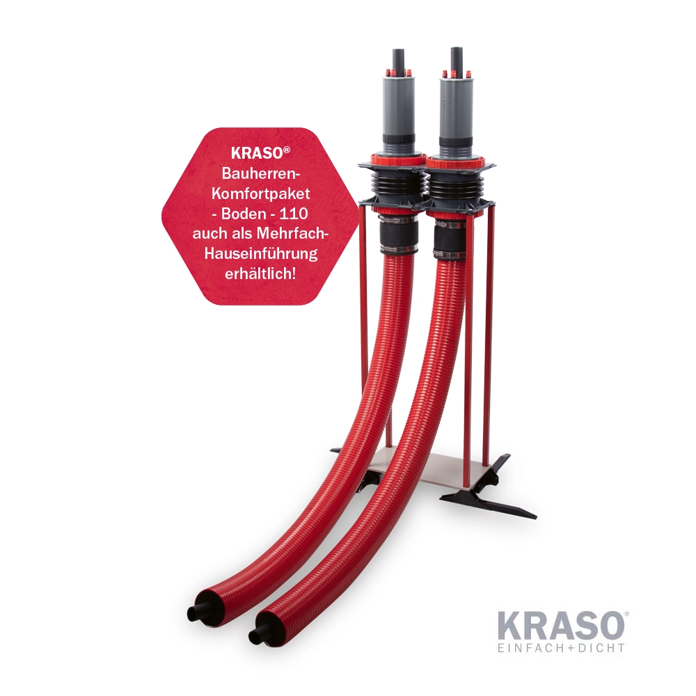 KRASO - Sistem flexibil de introducere a conductelor de alimentare pentru pompe de căldură - prin pardoseală - 110 (3 - 12 m) - imagine 8