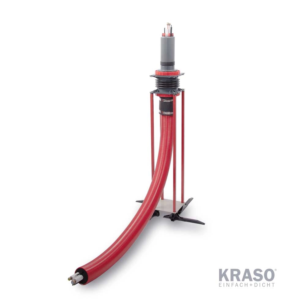 KRASO - Sistem flexibil de introducere a conductelor de alimentare pentru pompe de căldură - prin pardoseală - 110 (3 - 12 m) - imagine 2