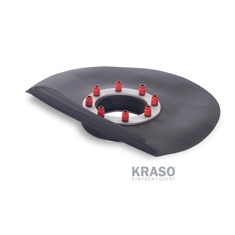 KRASO – Inel de etanșare cu flanșă pentru folie – cu montaj în gaură carotată, Tip FKF (⌀80 – 300 mm)