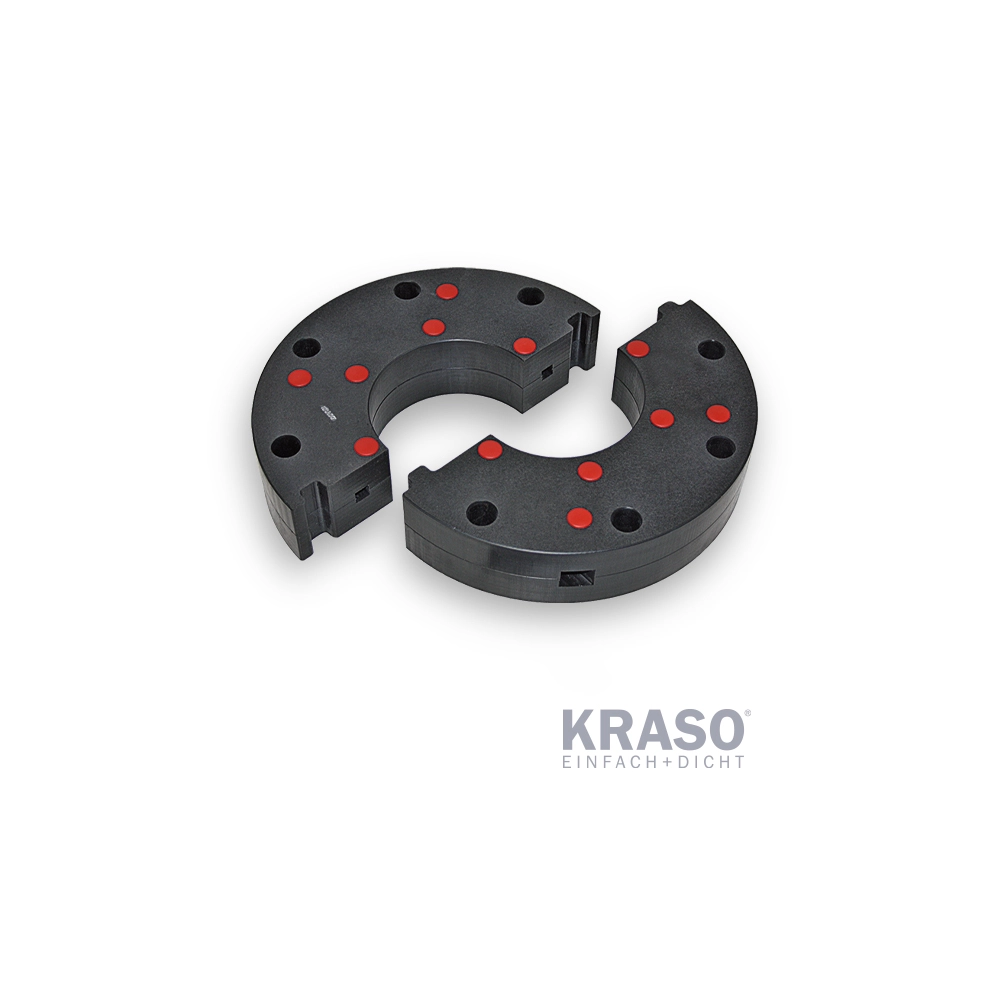 KRASO - Placă cu flanșă din plastic, tip KFP - divizată (⌀80 - 300 mm)