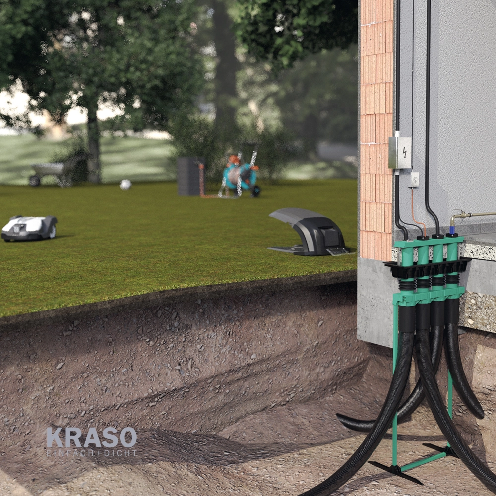KRASO - Sistem de etanșare pentru conectarea cablurilor electrice / instalațiilor sanitare DN 75 - 1 compartiment - imagine 6