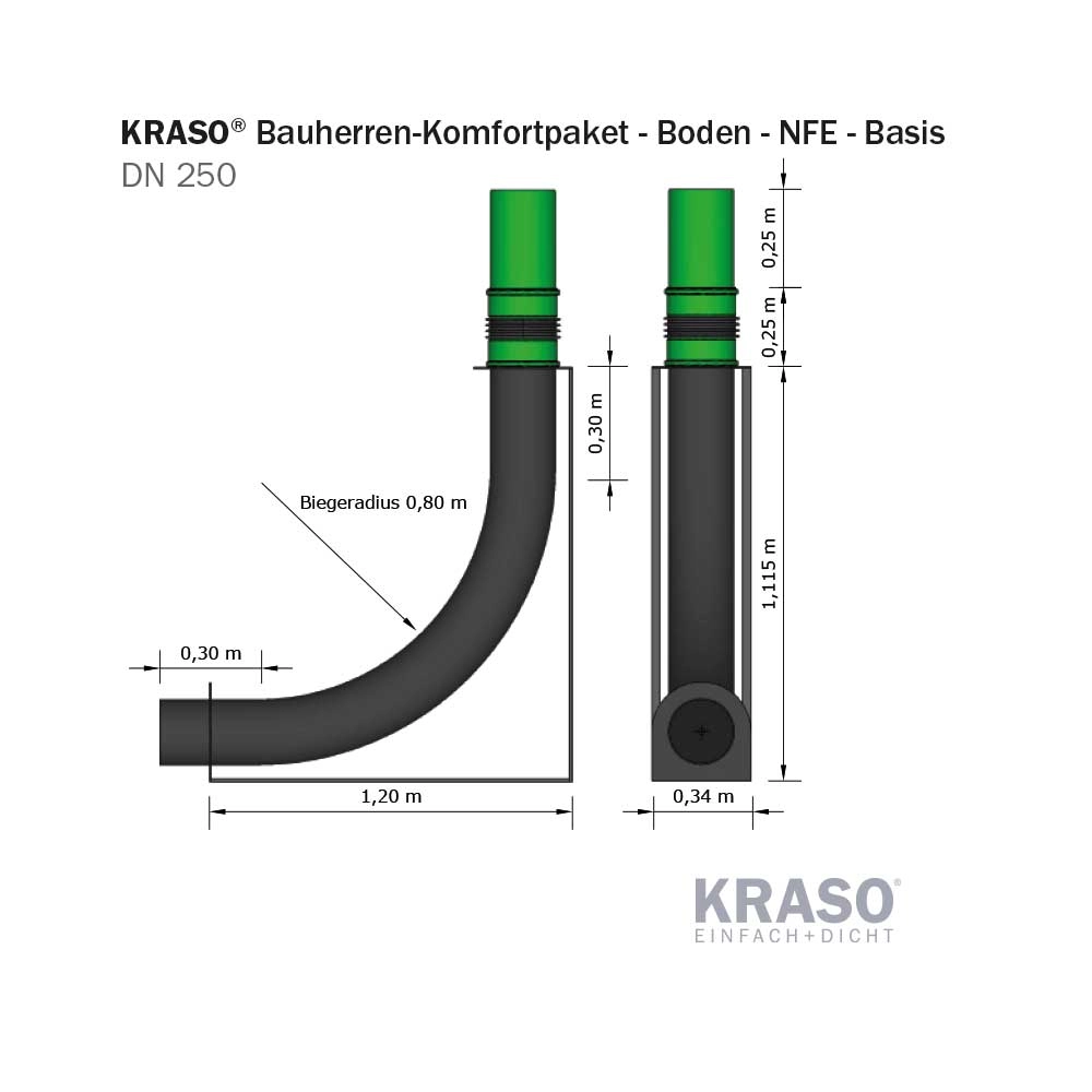 KRASO - Sistem de inserție cu protecție pe perioada construcției - NFE - Basis (⌀200 - 315 mm ) - imagine 6