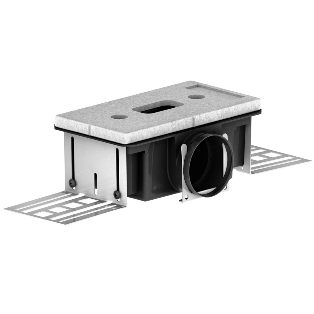 Zehnder - Plenum CLD-P 90 pentru distribuție a aerului prin pardoseală - conexiune latrală