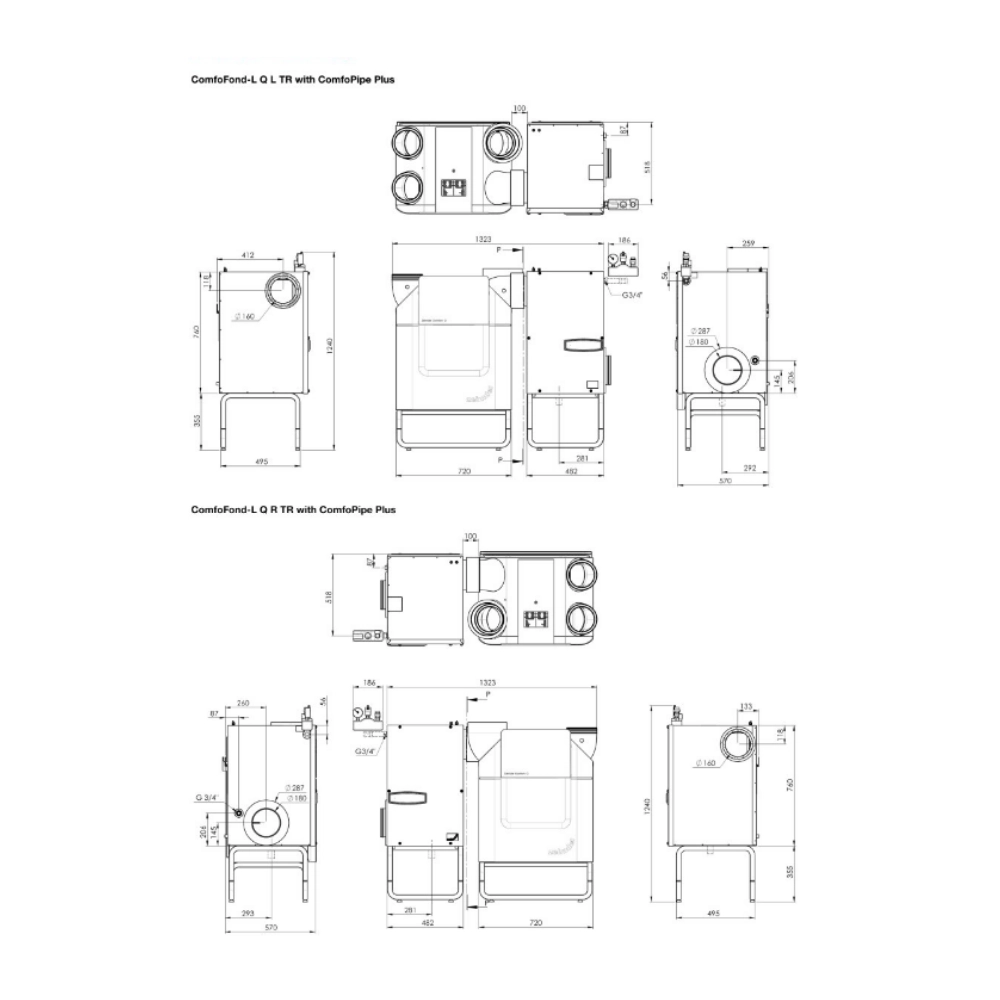 Zehnder - Schimbător de căldură ComfoFond-L Q L TR pentru ComfoAir Q350/450 TR - imagine 2