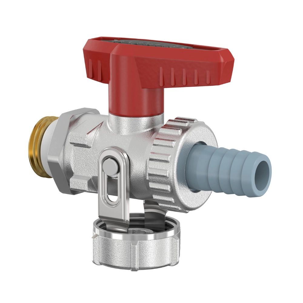 Flamco Simplex – Robinet KFE-KH D SV cu supapă de siguranță, cu filet exterior 1/2″ și racord 3/4″