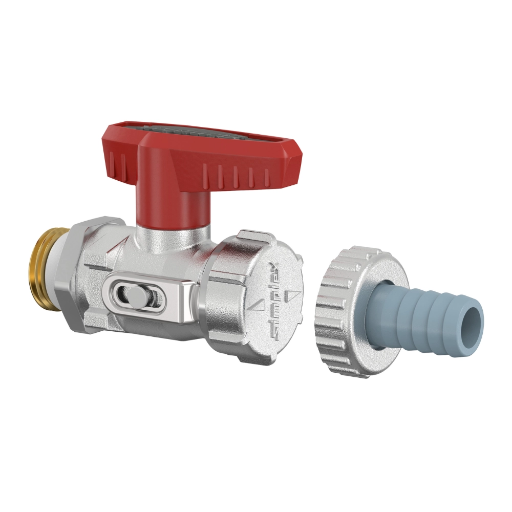 Flamco Simplex - Robinet KFE-KH D SV cu supapă de siguranță, cu filet exterior 1/2" și racord 3/4" - imagine 7