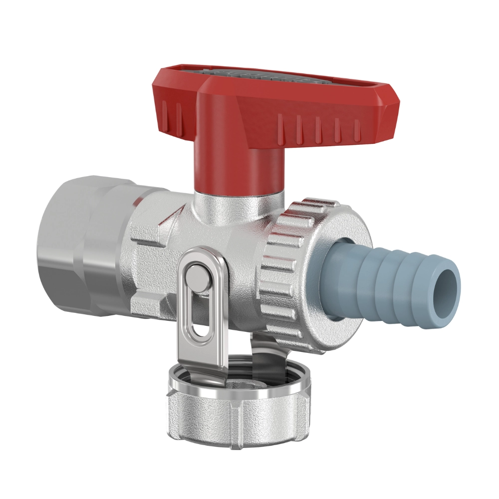 Flamco Simplex – Robinet KFE-KH F – D SV cu supapă de siguranță, cu filet interior Rp 1/2″ și racord G 3/4″