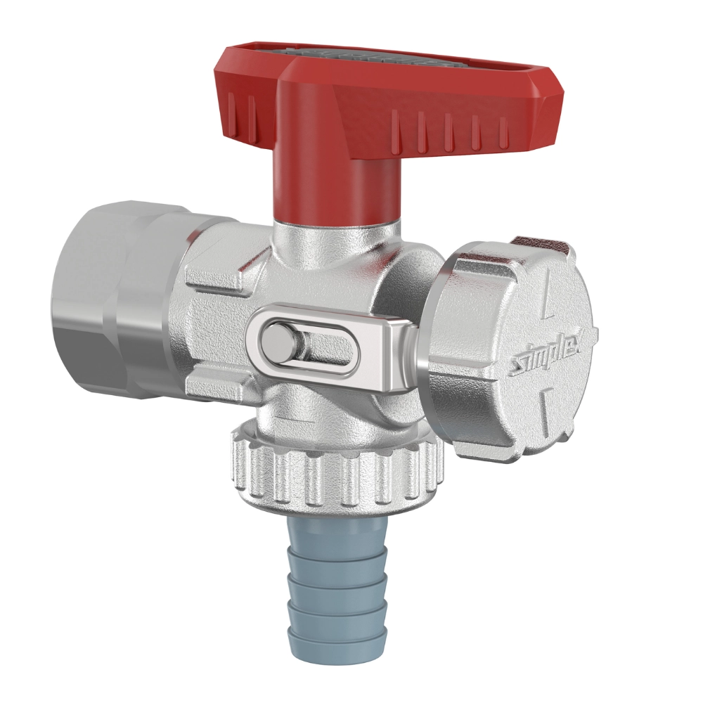 Flamco Simplex – Robinet KFE-KH F – E SV cu filet interior Rp 1/2″ – G 3/4″ cu supapă de siguranță