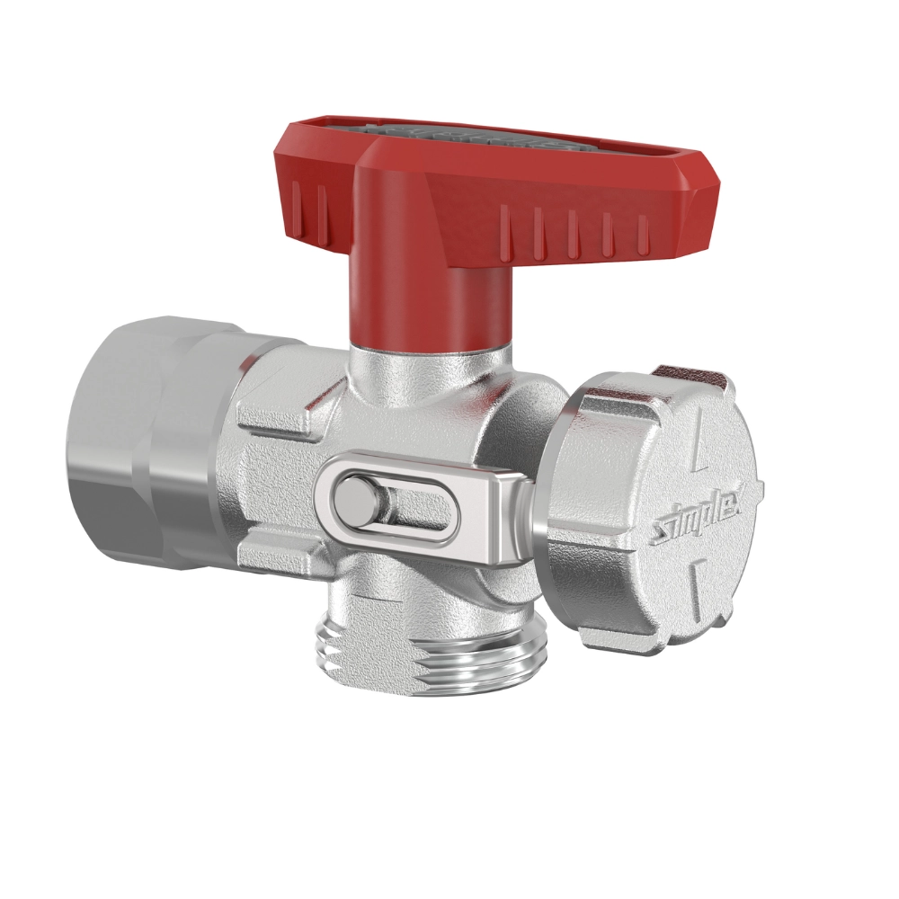 Flamco Simplex – Robinet KFE-KH F – E cu filet interior Rp 1/2″ și racord G 3/4″