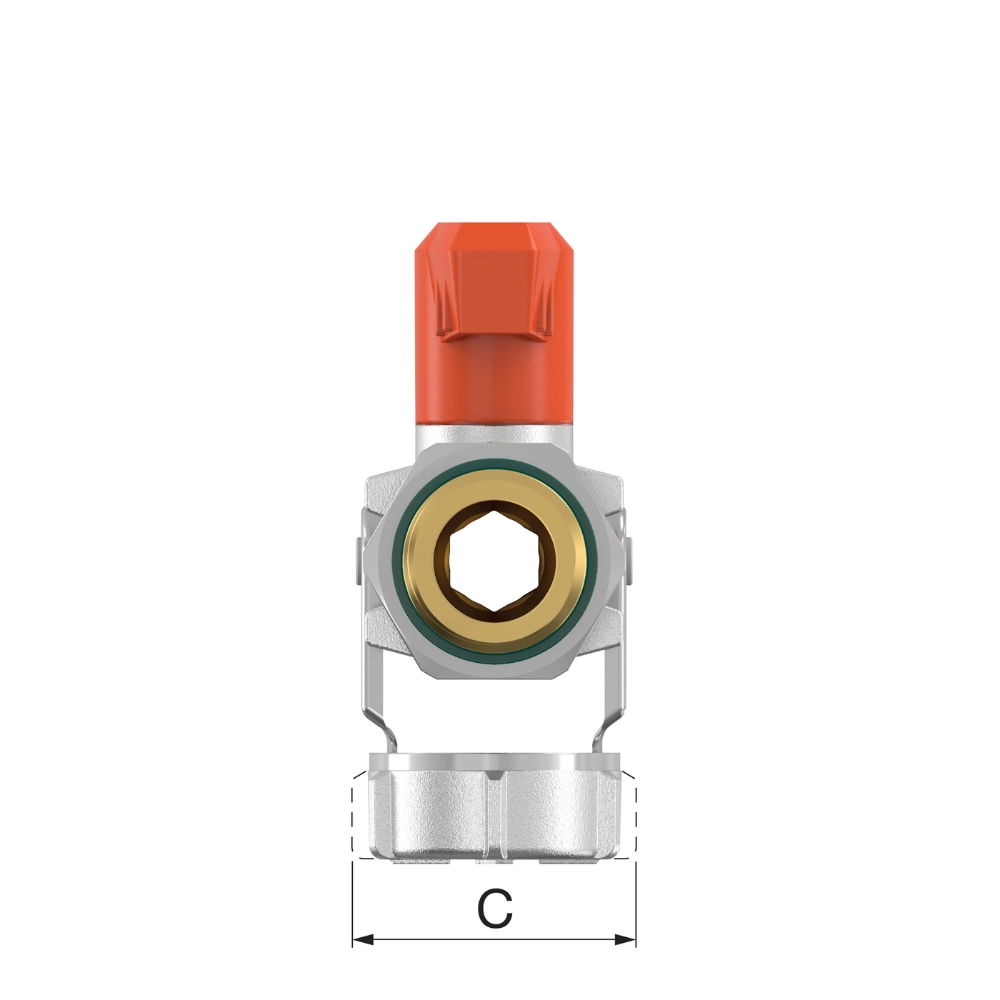 Flamco Simplex - Robinet KFE-KH Solar D cu filet exterior G 1/2" - G 3/4" - imagine 3