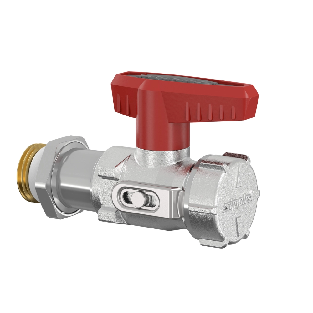 Flamco Simplex - Robinet KFE-KH lung D cu filet exterior 1/2" și racord 3/4" - imagine 4