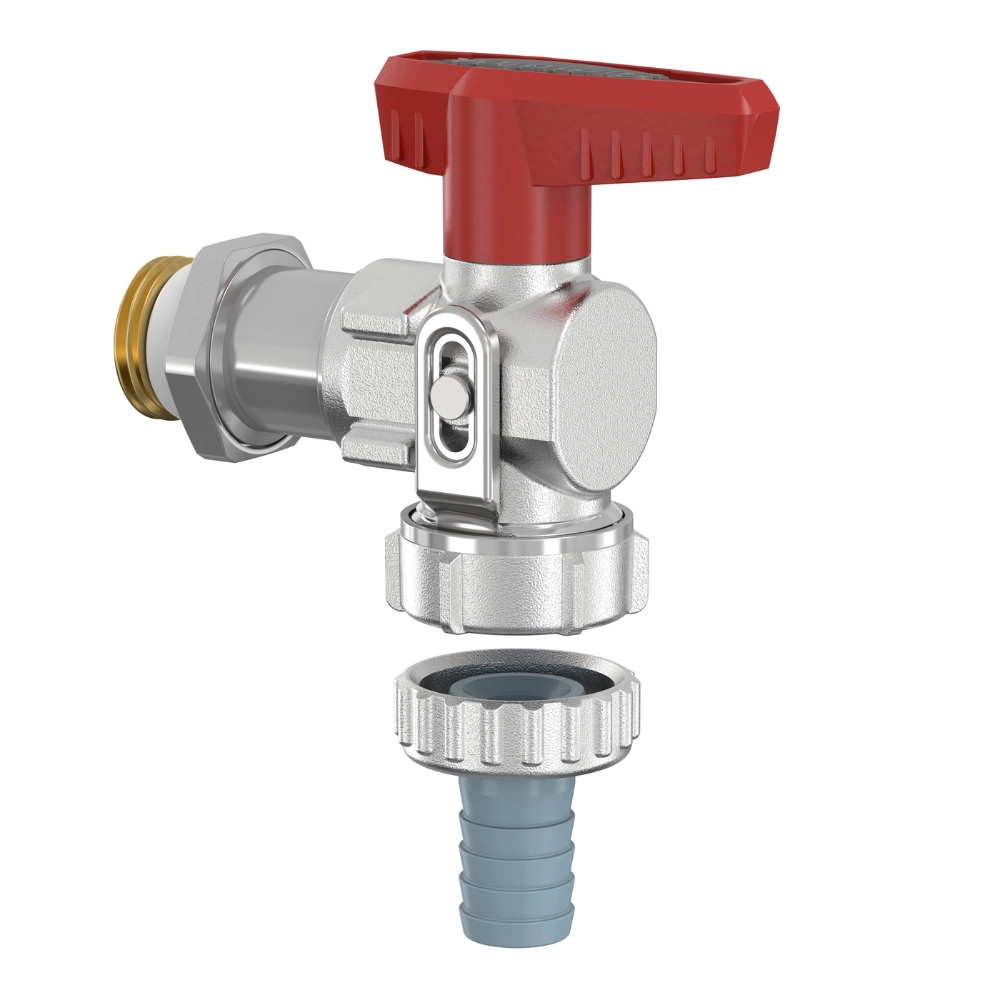 Flamco Simplex - Robinet KFE-KH lung E SV cu supapă de siguranță, cu filet exterior 1/2" și racord 3/4" - imagine 5
