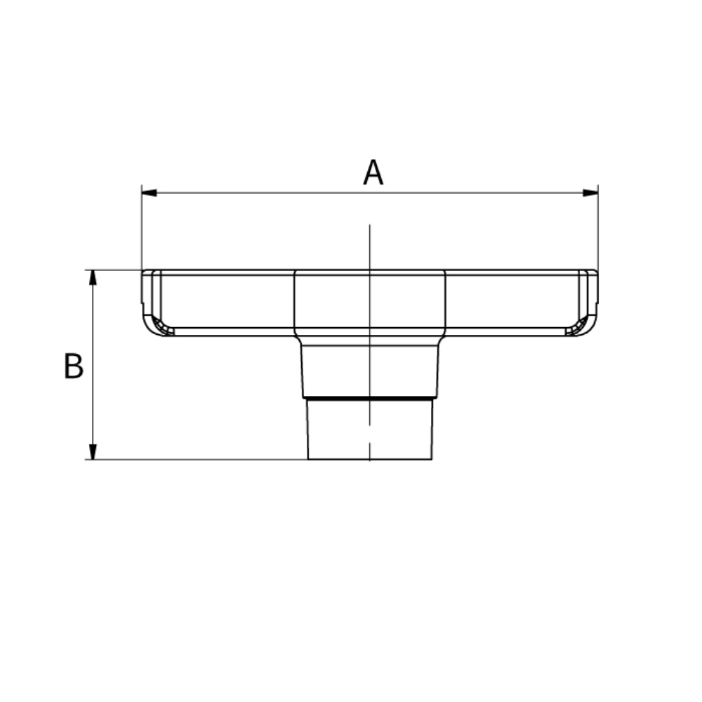 Flamco Simplex - Mâner tip T fără termometru pentru robineți sferici Simplex DN 20–50 - imagine 2