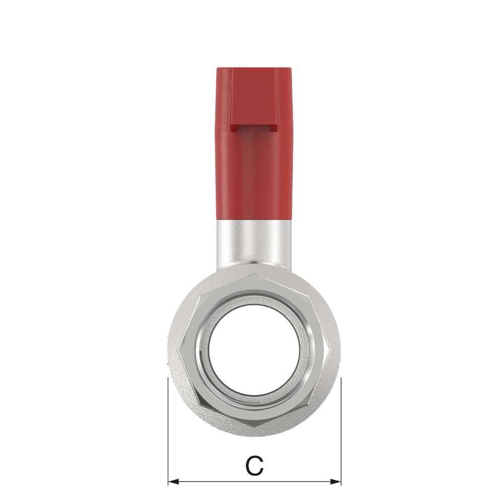 Flamco Simplex - Robinet sferic MKH FG cu FI și manetă metalică DN15 - DN50 - imagine 3