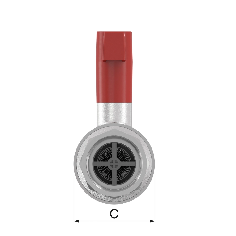 Flamco Simplex - Robinet sferic PKH SKB FG cu FI, mâner metalic și limitator retur DN 25–32 - imagine 3