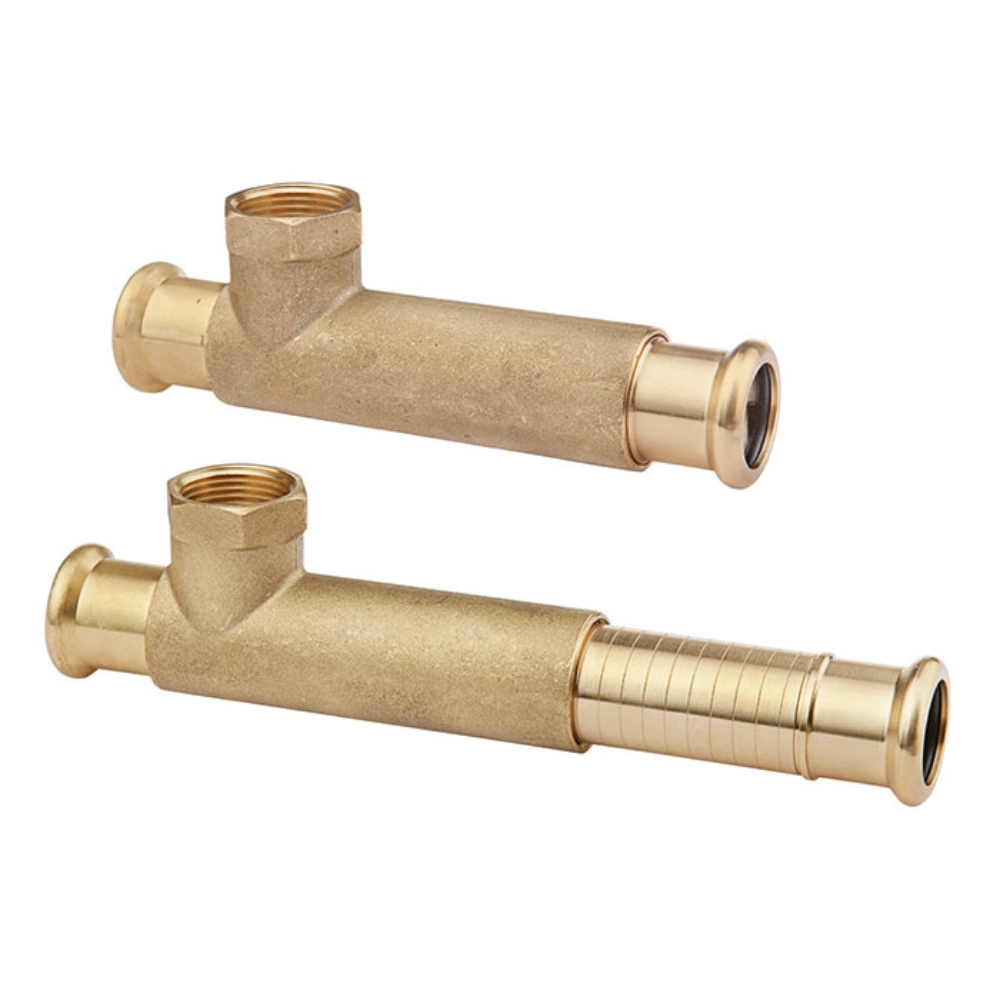 Flamco Meibes – Racord telescopic tip T cu conexiune presare DN 15–28