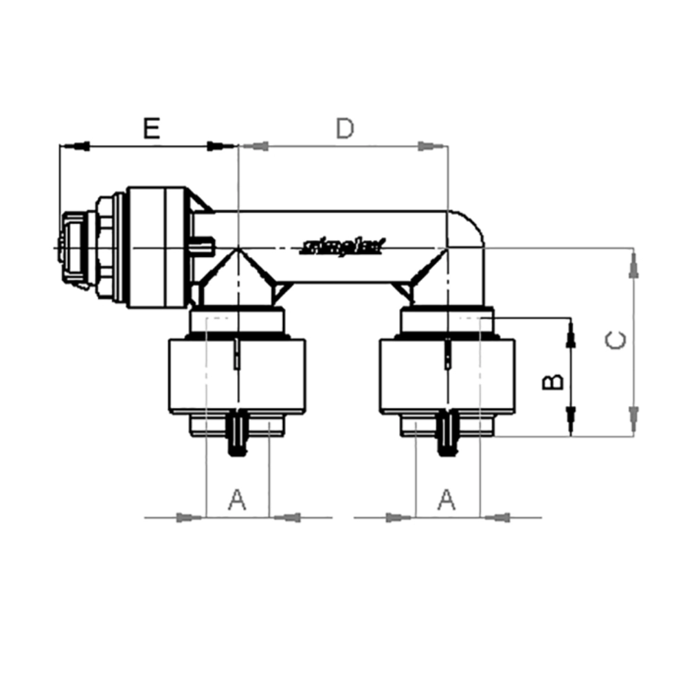 Flamco Simplex - Pod de testare presiune cu prindere rapidă, 28 mm - imagine 2