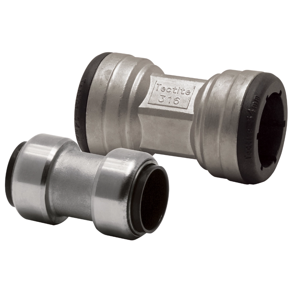 VSH Tectite 316 – Mufă dreaptă 2 x push (DN12–DN50)