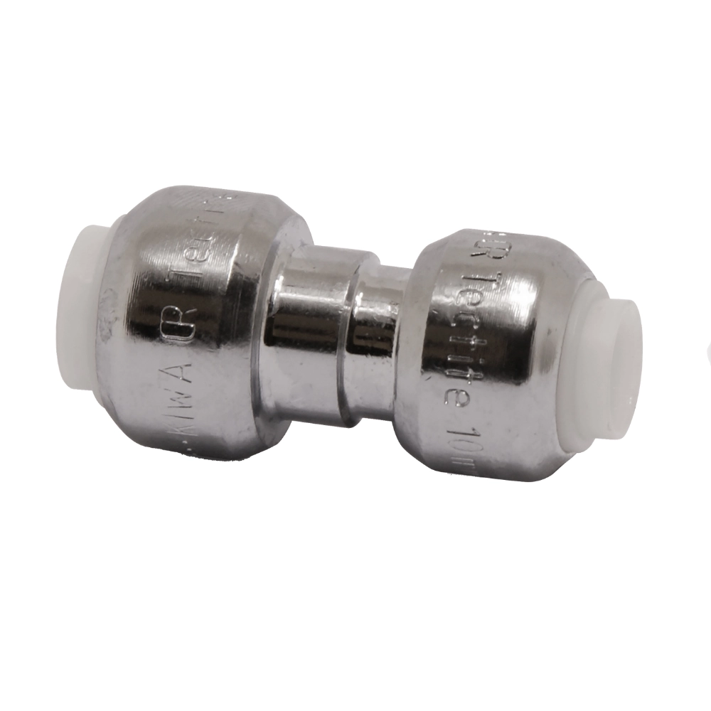 VSH Tectite – Mufă redusă cromată 2 x push DN10–DN15