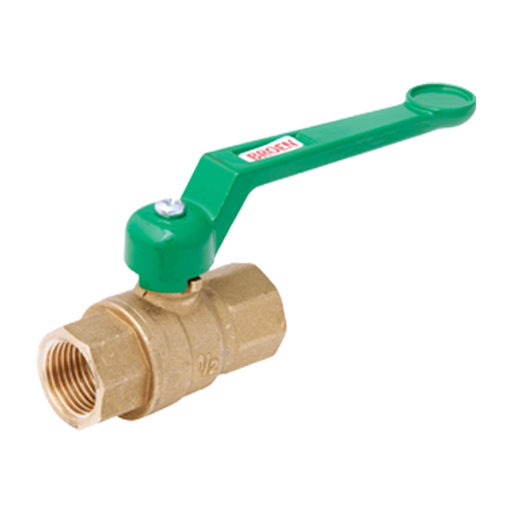 Broen – Robinet full flow cu bilă 2 x filet interior – cu mâner – alamă