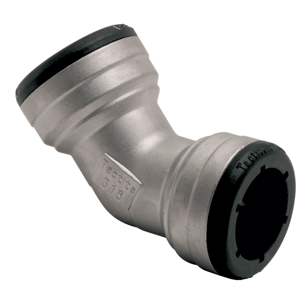 VSH Tectite - Cot 45° 2 x push – inox (DN12 – DN50) - imagine 4