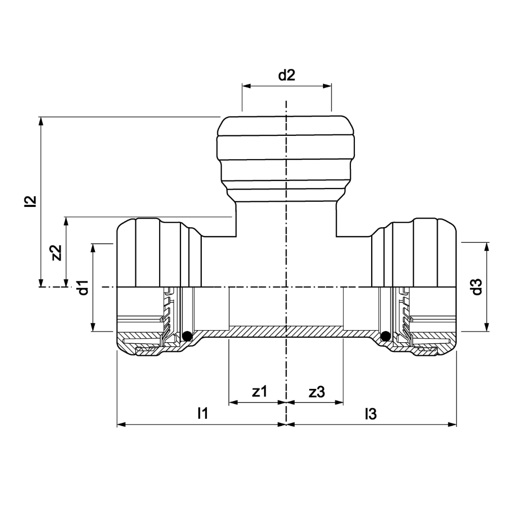 VSH Tectite - Teu 3 x push – inox (DN12 – DN50) - imagine 5