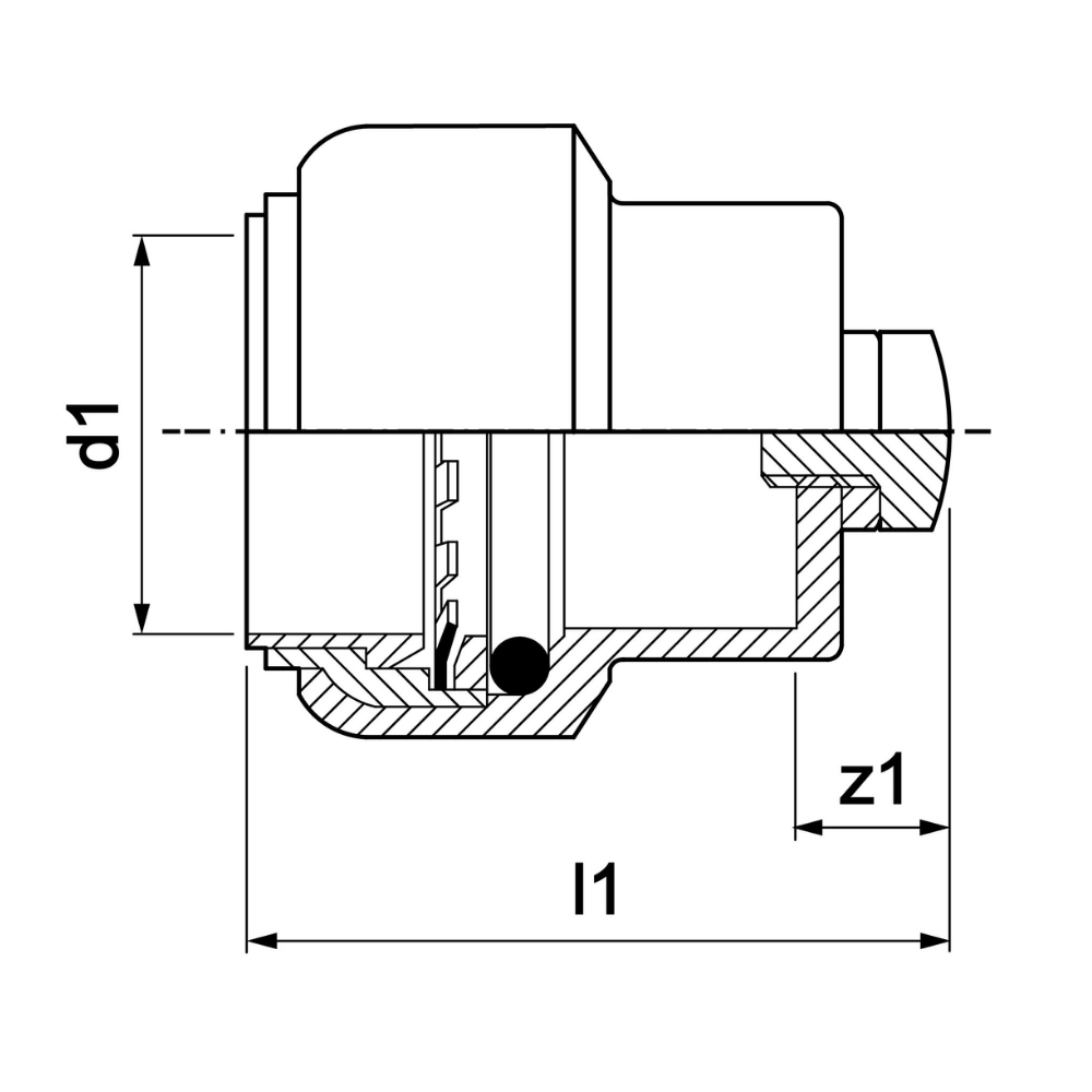 VSH Tectite - Cap terminal cu aerisitor push (DN15–DN20) - imagine 2