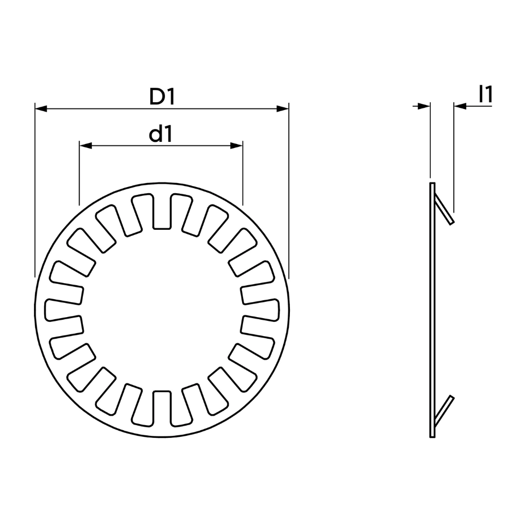 VSH Tectite - Inele de reținere din inox pentru fitinguri push (DN32–DN50) set 5 buc - imagine 2