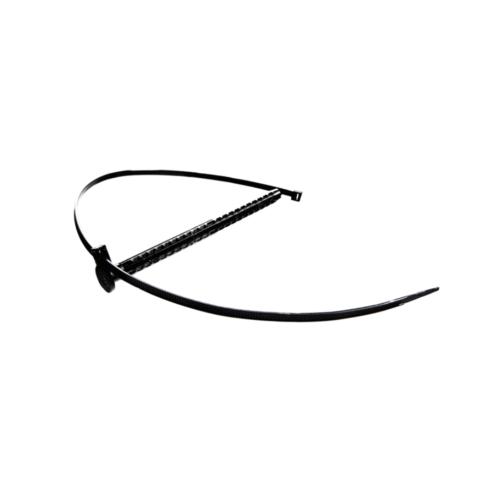 WINKLER TECHNIK – Sistem de fixare din plastic cu cui și bride pentru țevi sau cabluri, lungime 60–120 mm (100 buc.)