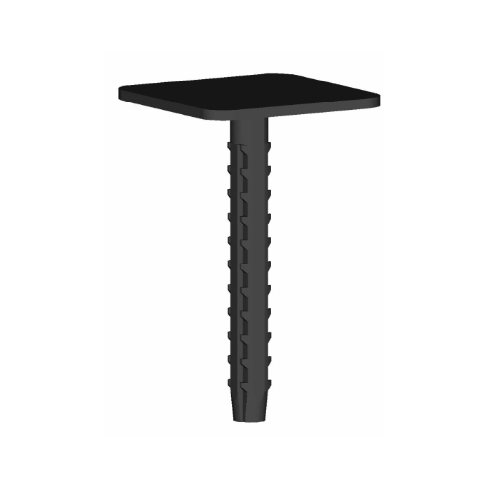 WINKLER TECHNIK – Sistem de fixare izolatoare și plase metalice – cui din plastic cu cap pătrat 40×40 mm, lungime 60–120 mm (100 buc.)