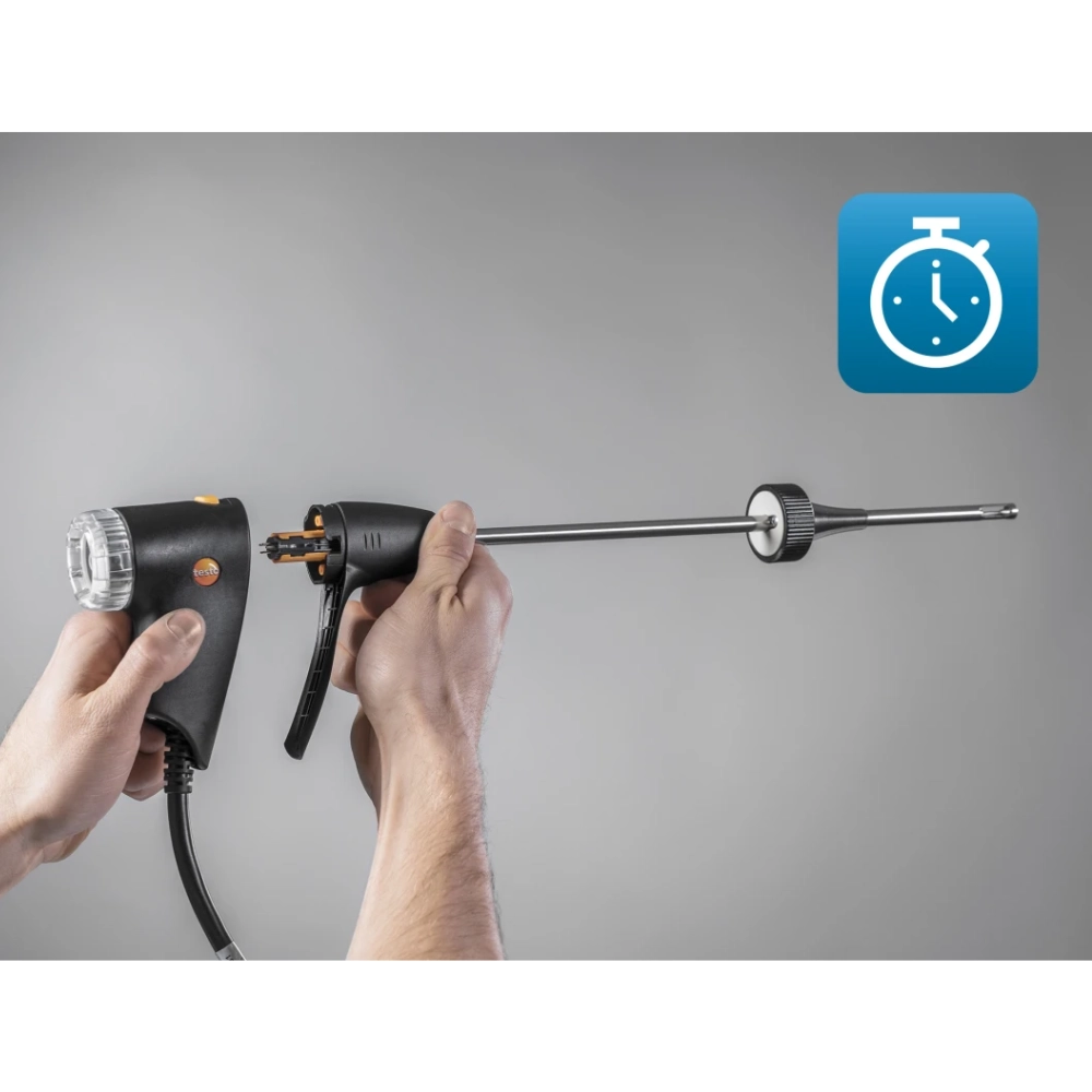 testo 300 - Set 2 Analizor de gaze de ardere cu 3 senzori O2, CO(15000 ppm), NO - imagine 5