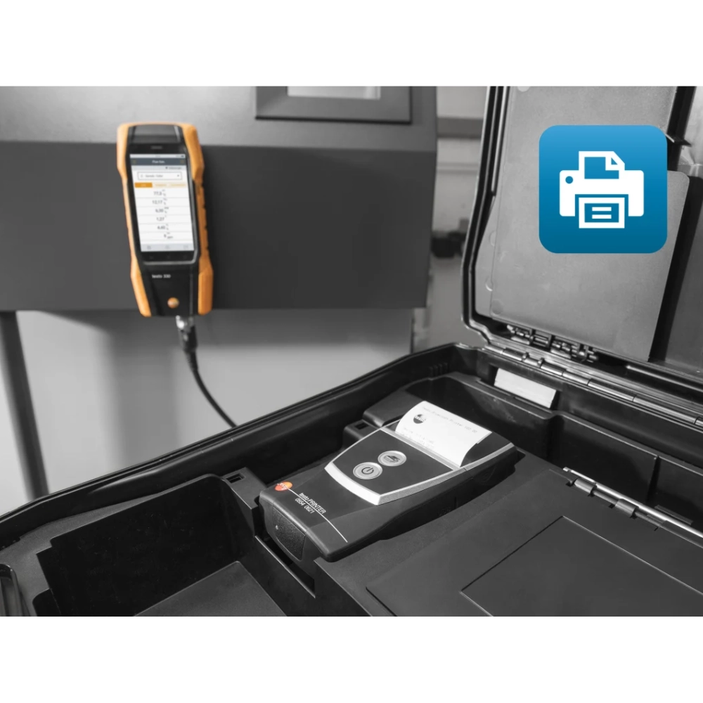 testo 300 - Set 2 Analizor de gaze de ardere cu 3 senzori O2, CO(15000 ppm), NO - imagine 3