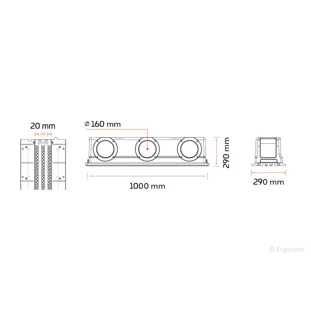 Anemostat - ERGOVENT LINEO PRO cu 3 fante - imagine 5